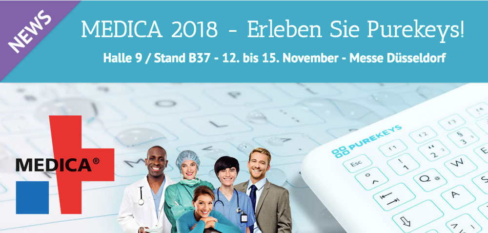 Purekeys mit neuen Modellen auf der MEDICA 2018