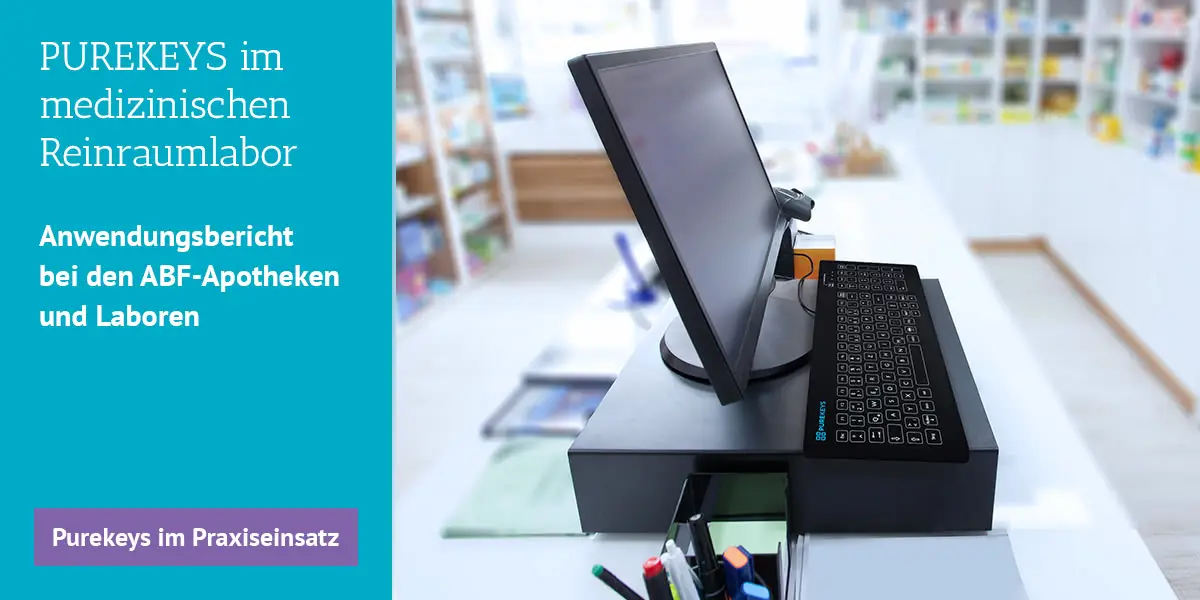Unkomplizierte Tastaturhygiene im Labor der ABF-Apotheken