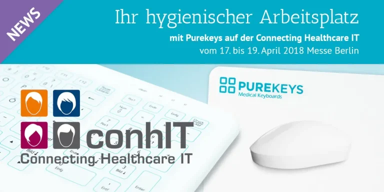 Effiziente Hygiene bei Computertastaturen: Purekeys erstmals auf der ConhIT Berlin