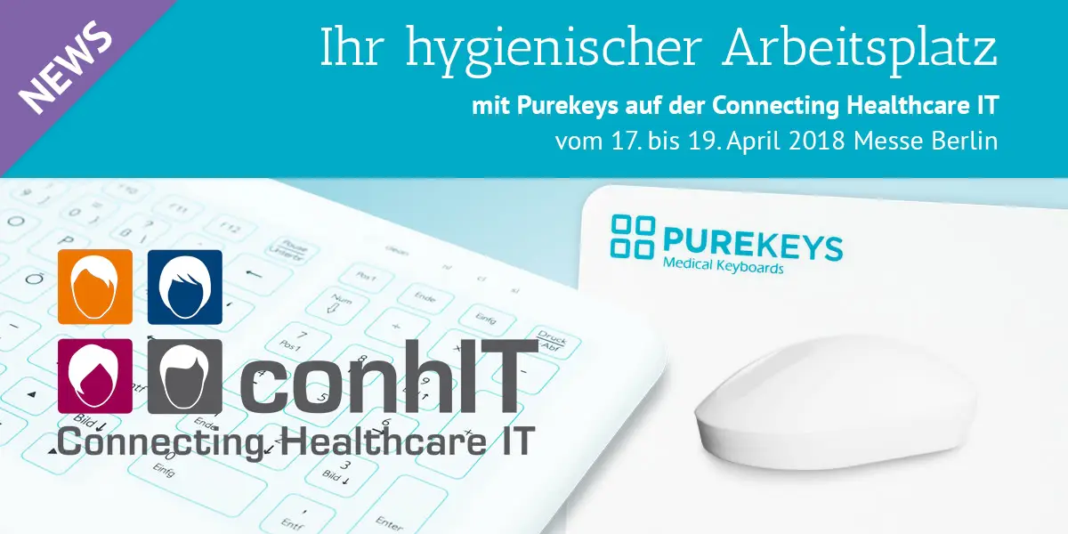 Effiziente Hygiene bei Computertastaturen: Purekeys erstmals auf der ConhIT Berlin