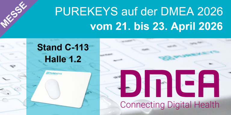 DMEA 2026 – Purekeys rückt den digitalen Arbeitsplatz in hygienesensiblen Bereichen in den Fokus