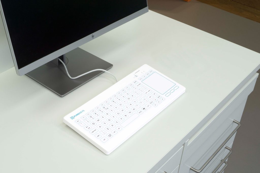 Purekeys Hygienetastatur 401 Touchpad Monitor