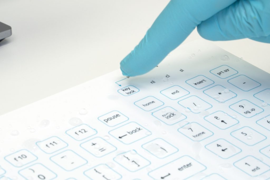 Purekeys hysienetastatur Pausentaste reinigungstaste bedienung