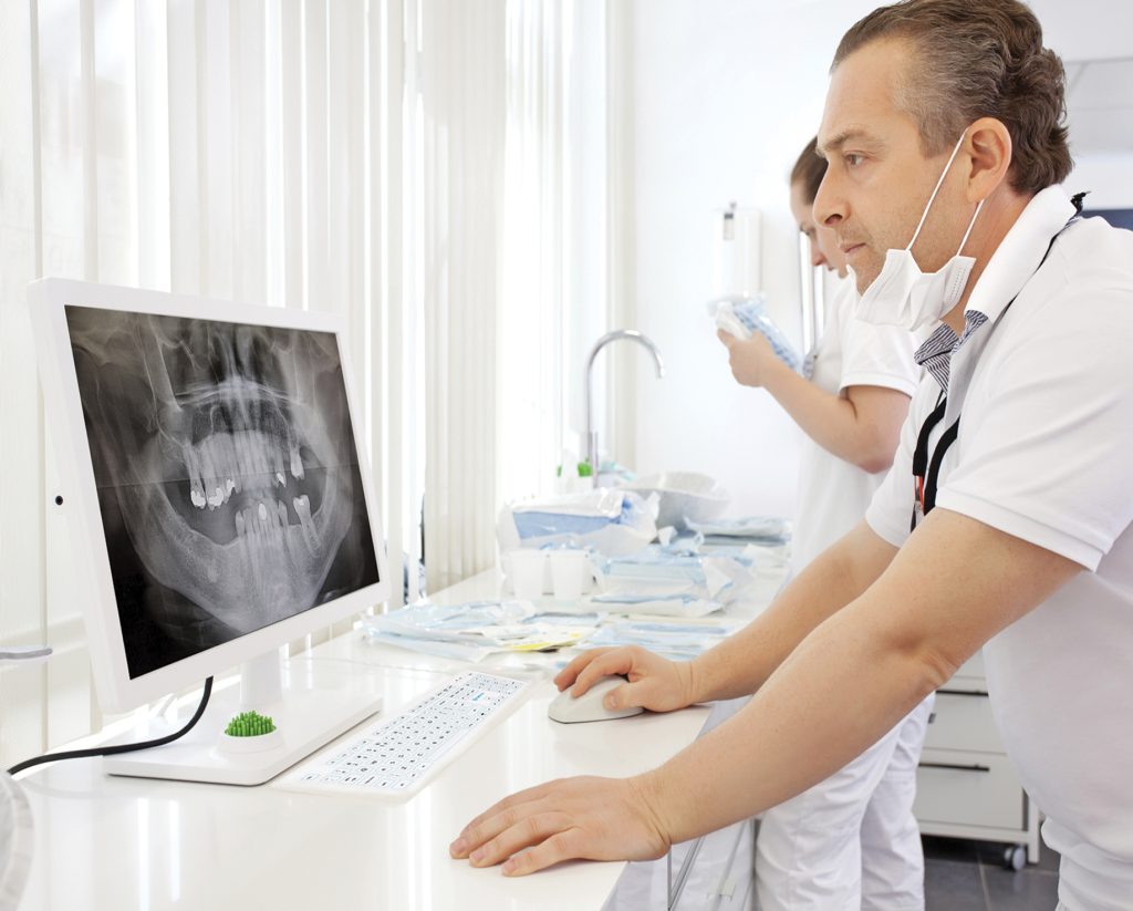 Zahnarzt Medizintastatur Purekeys digitales roentgen