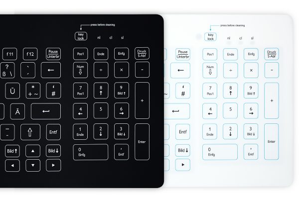 Purekeys 40404900 40404902 Kompakte Hygienetastatur weiss schwarz Vergleich Farben NumBlock 1200x800 1