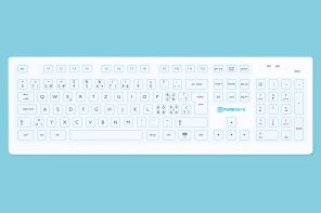 Purekeys Hygienetastatur - Schweizer Layout, Kabelgebunden & Kabellos