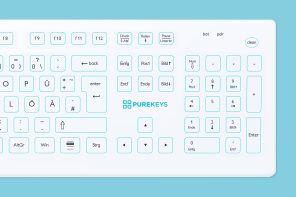 Purekeys Silikonhülle - Ersatzcover für Hygienetastaturen